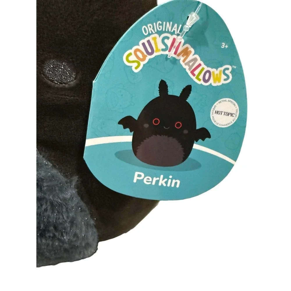 Perkin‎ Mothman Cryptid Squishmallow Plush Stuffed Animal Hot Topic Exclusive 8